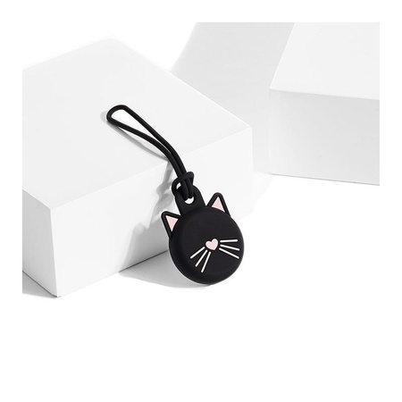 Kate Spade New York Holder - Ochranné pouzdro s přívěskem pro Apple AirTag (Black Cat)