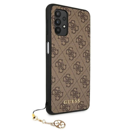 Collection Guess 4G Charms - Étui Samsung Galaxy A32 LTE (marron)