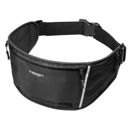 Spigen A710 Dynamic Shield Waist Bag - Sac de sport / sacoche pour smartphone jusqu'à 6,9" (Noir)