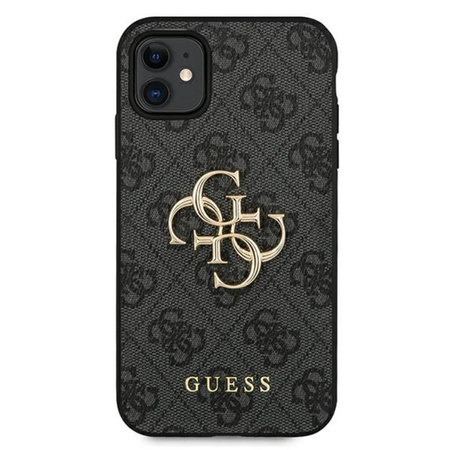 Guess 4G Big Metal Logo - Coque iPhone 11 (grise)