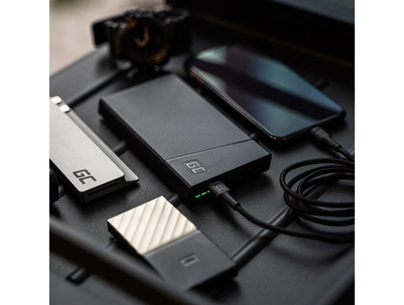 Green Cell PowerPlay10S - Powerbank 10000 mAh mit Schnellladung 2x USB Ultra Charge und 2x USB-C PD 18W