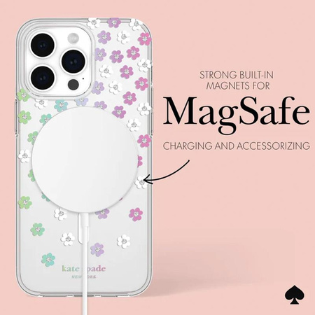 Kate Spade New York Ochranné pouzdro MagSafe - iPhone 15 Pro Max (Scattered Flowers)