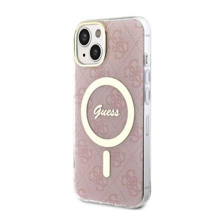 Guess 4G MagSafe - Étui pour iPhone 14 Plus (rose)