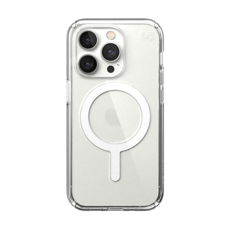 Speck Presidio Perfect-Clear + MagSafe - Coque pour iPhone 14 Pro avec revêtement MICROBAN (transparent)
