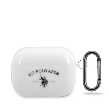 US Polo Assn Double Horse Logo - Apple Airpods Pro Case (white)