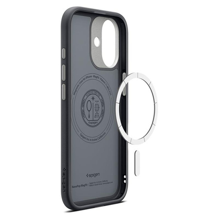 ETUI DO IPHONE 17 do MAGSAFE SPIGEN NANO ORYGINALNE CZARNE ELEGACKIE CASE