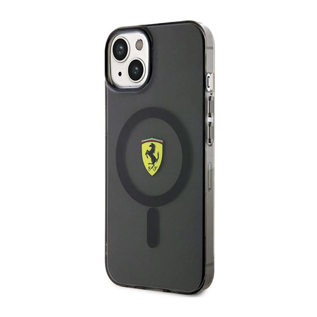 Étui Ferrari Translucide MagSafe - iPhone 14 (Noir)