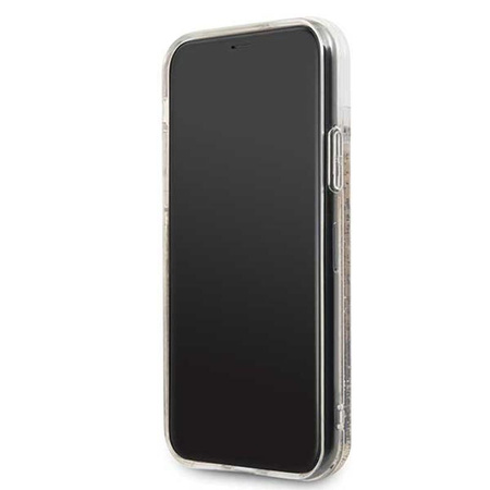 Guess Liquid Glitter Hearts - Coque iPhone 11 Pro (Or)