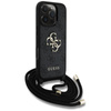 Guess 4G Big Logo Cord Strap Crossbody - Tasche für iPhone 16 Pro Max (schwarz)
