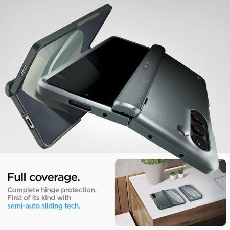 Spigen Slim Armor Pro - tok Samsung Galaxy Z Fold 5 (Abyss zöld)