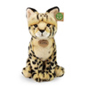 Rappa - Plyšový realistický maskot kočka Serval sedící 30 cm Ekologicky šetrný