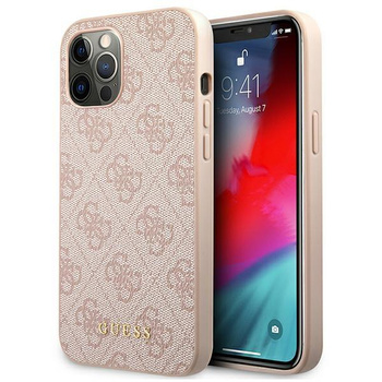 Guess 4G Metal Gold Logo - iPhone 12 Pro Max Case (pink)