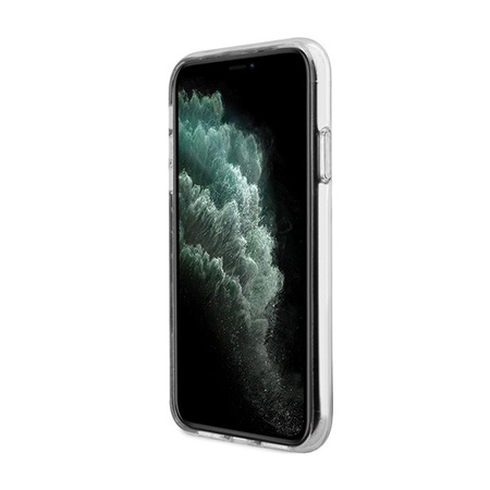 Guess Flower MagSafe - pouzdro pro iPhone 11 (růžové)