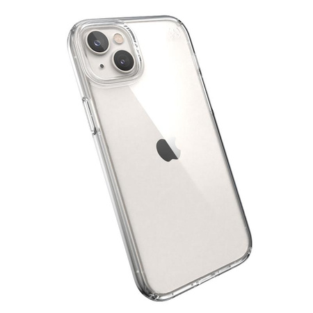 Speck Presidio Perfect-Clear - Coque pour iPhone 14 Plus avec revêtement MICROBAN (transparent)