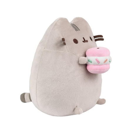 PUSHEEN KATZENMASKOTTE MIT EISKERZE, Plüschkatze, kuschelig, 24 cm