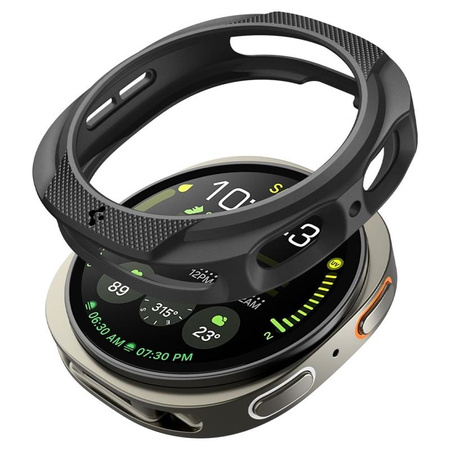 OBUDOWA SPIGEN DO SAMSUNG GALAXY WATCH 8 40 mm, Czarne Etui, Nakładka