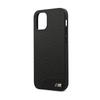 BMW M Collection PU Carbon - Etui iPhone 12 mini (czarny)