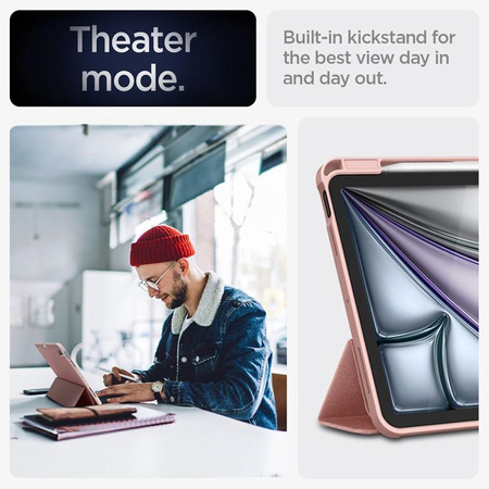 Spigen Urban Fit - Hülle für iPad Air 11" M3 (2025) / M2 (2024) / iPad Air 10.9" (5.-4. Generation).) (2022-2020) (Rose Gold)