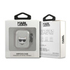 Karl Lagerfeld Choupette Head Glitter - Airpods tok (ezüst)