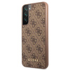 Guess 4G Metal Gold Logo - Etui Samsung Galaxy S22+ (brązowy)