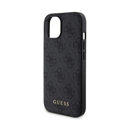 Guess Bundle Pack MagSafe 4G Metal Gold Logo - Etui Set + Power Bank 5000mAh MagSafe iPhone 15 (schwarz)