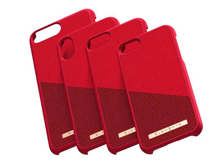 Nordic Elements Saeson Freja - Materiałowe etui iPhone Xs Max (Red)