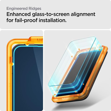 Spigen Alm Glas.TR 2-Pack - Gehärtetes Glas für Nothing Phone 2 (Transparent)