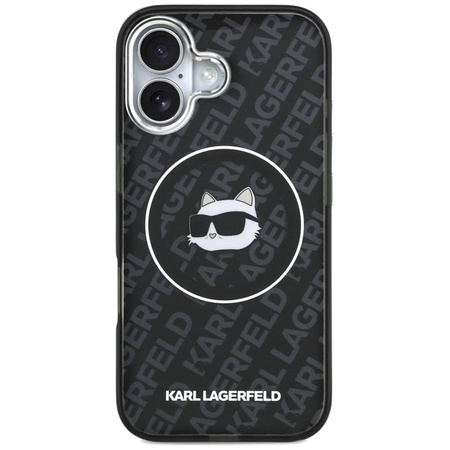 Karl Lagerfeld IML Choupette Head Logo MagSafe - Pouzdro pro iPhone 17 (černé)