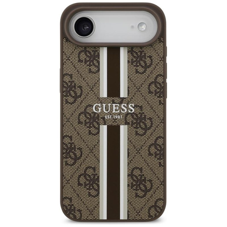 Guess 4G Printed Stripes MagSafe - Case iPhone Air (brown)