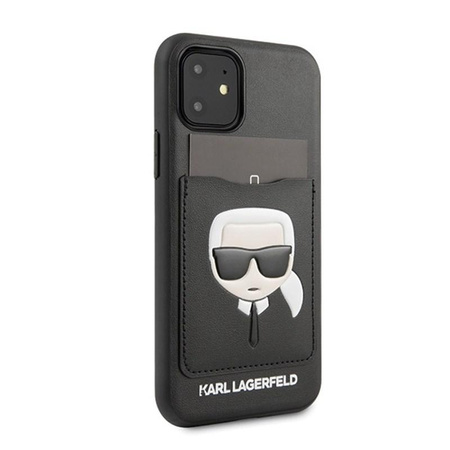 Karl Lagerfeld CardSlot - iPhone 11 case with card pocket (Black)