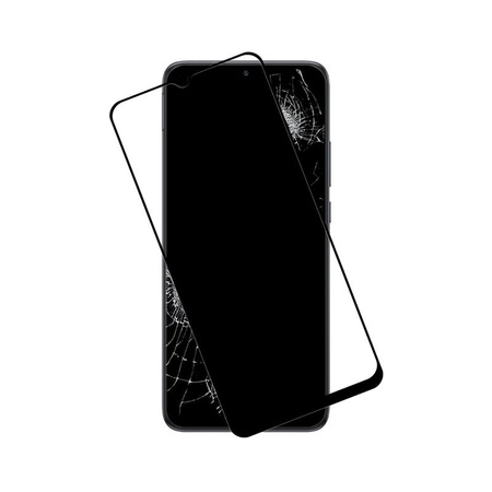 Crong 7D Nano Flexible Glass - Non-breakable 9H hybrid glass for the entire screen of Xiaomi Redmi 10C