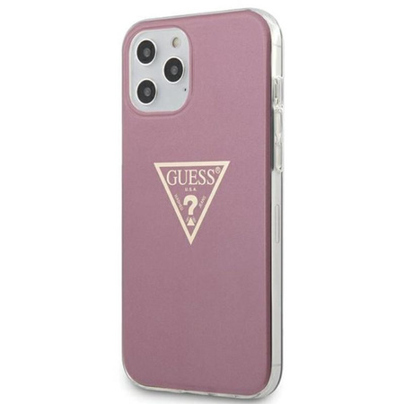 Guess Metallic Triange - iPhone 12 Pro Max Case (pink)