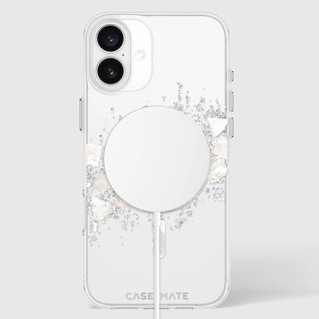 Case-Mate Karat MagSafe - iPhone 16 Plus case decorated with mother of pearl (A Touch of Pearl)