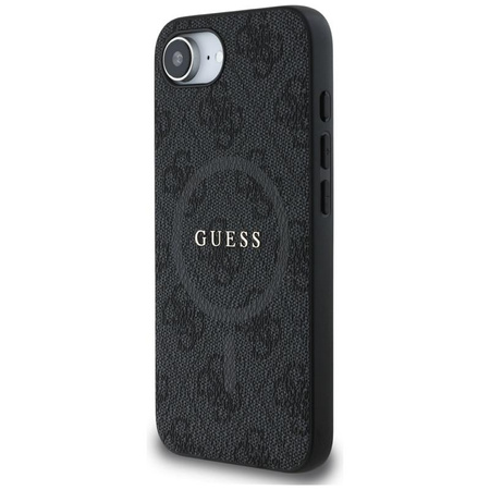 Guess 4G Ring Classic Logo MagSafe - tok iPhone 16e készülékhez (fekete)
