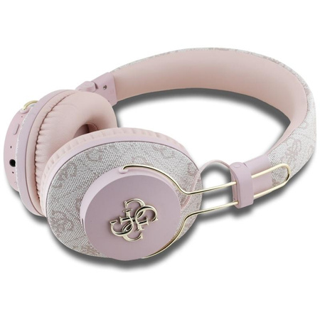 Guess Metal 4G Logo - Wireless Over-Ear Bluetooth Headphones ENC (pink)
