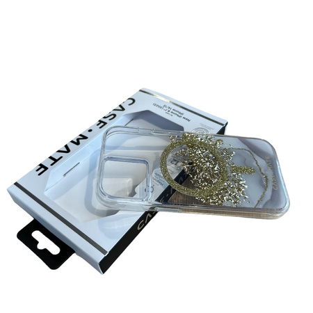 Case-Mate Karat MagSafe - Schutzhülle für iPhone 15 / iPhone 14 / iPhone 13 mit Golddekor (Marble)