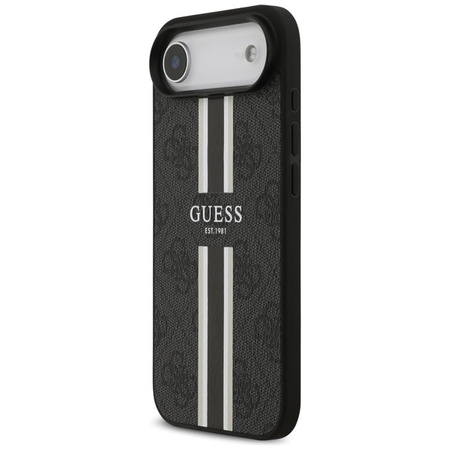 Guess 4G Printed Stripes MagSafe - Pouzdro iPhone Air (černé)