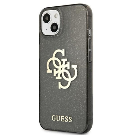 Guess Glitter 4G Big Logo - iPhone 13 Tasche (schwarz)