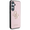 Guess Grained Big 4G Logo Small Classic Logo - étui pour Samsung Galaxy S25 (rose)