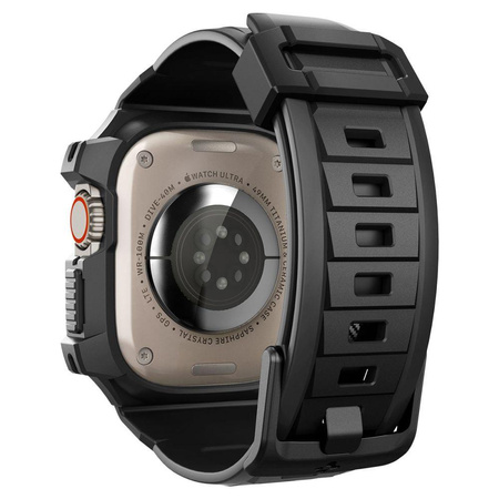 Spigen Rugged Armor Pro - Armband mit Gehäuse für Apple Watch Ultra 49 mm (Schwarz)