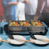 Alpina - Réchauffeur d'aliments, bemar 3x1.25 l puissance 200W acier inoxydable