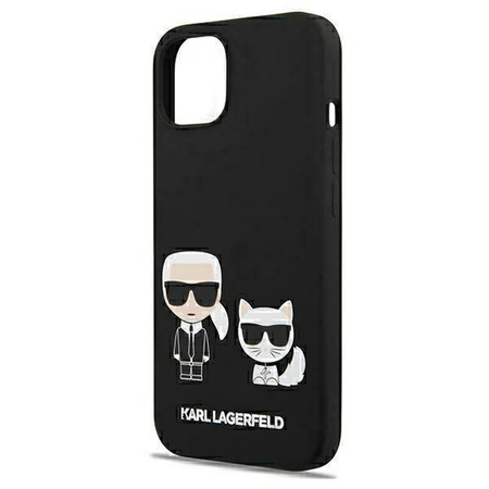 Karl Lagerfeld Slilicone Karl & Choupette Magsafe - iPhone 13 tok (fekete)