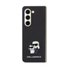 Karl Lagerfeld NFT Saffiano Karl & Choupette Pin - Etui Samsung Galaxy Z Fold 5 (noir)