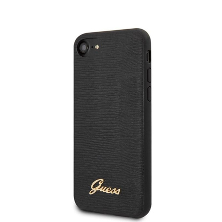 Guess Lizard Case - Tasche iPhone SE 2020 / 8 / 7 (Schwarz)