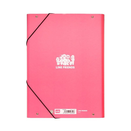 BT21 - CONY Chemise de rangement pour documents A4 en forme de lapin (24 x 34 cm)