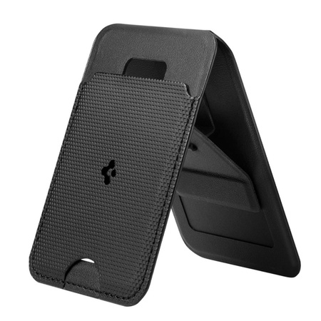Spigen S314-1 Slim Fold Tripod MagSafe - Mágneses Pénztárca Állvány Funkcióval (Fekete)