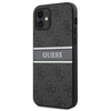 Guess 4G Printed Stripe – Etui iPhone 12 mini (szary)