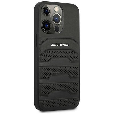 AMG Debossed Lines - Coque pour iPhone 14 Pro Max (noir)