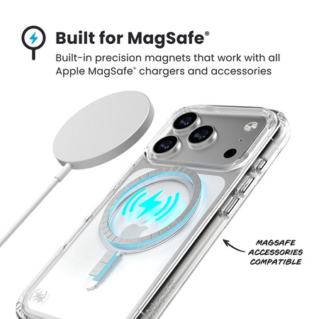 Etui do iPhone 17 Pro do MagSafe Speck Presidio Clear Oryginalne Bezbarwne