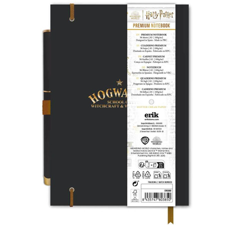 Harry Potter - A5 Notizbuch/Notizblock mit Hogwarts-Stift